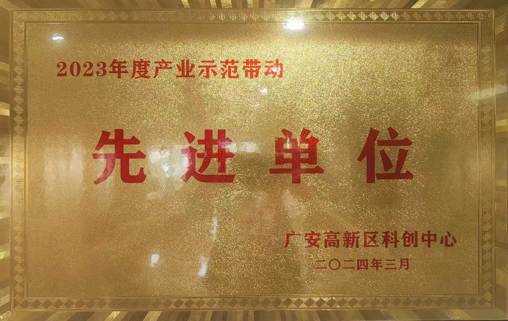 产业示范带动先进单位